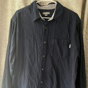 Eddie Bauer Men's Flannel Blue Size XXL Long-Sleeve Shirt